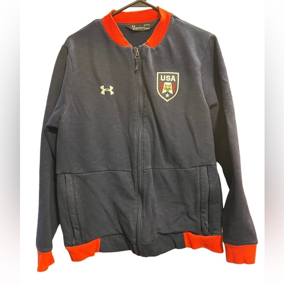 Under Armour USA Men’s Soccer Cold Gear Sweatshirt - Picture 4 of 7